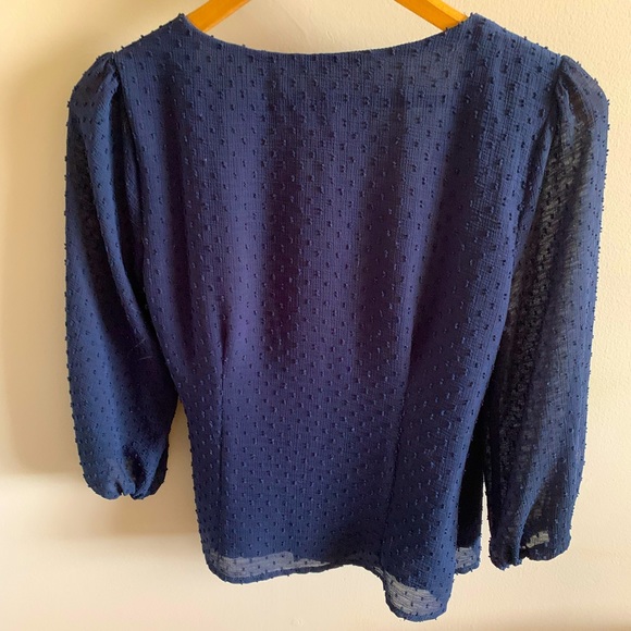 Navy Point D’esprit top - Picture 2 of 4